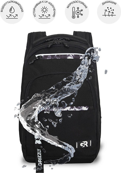 Изображение товара Рюкзак Grizzly RU-531-4 (черный/белый)