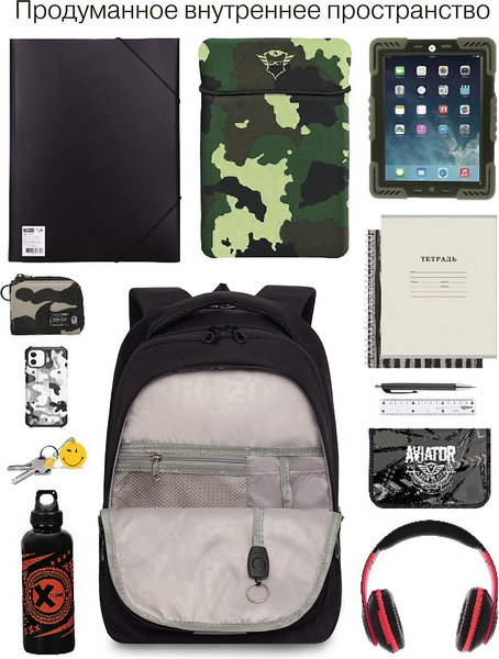 Изображение товара Рюкзак Grizzly RD-540-2 (черный)