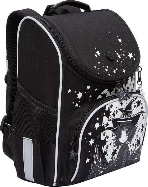 Изображение товара Школьный рюкзак Grizzly RAm-584-7 (черный/белый)