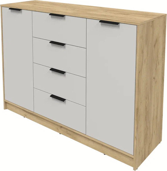 Изображение товара Тумба Интерлиния Концепт КТ-Т140 (персидский жемчуг/дуб золотой)