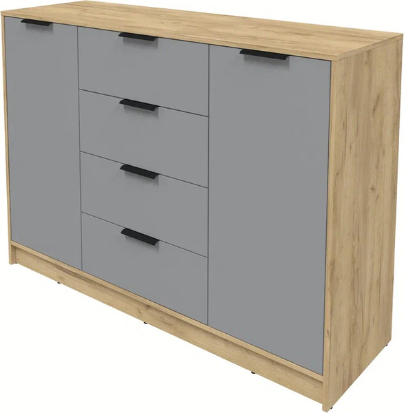 Изображение товара Тумба Интерлиния Концепт КТ-Т140 (серебро/дуб золотой)