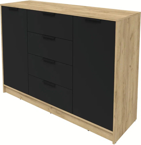 Изображение товара Тумба Интерлиния Концепт КТ-Т140 (черный/дуб золотой)