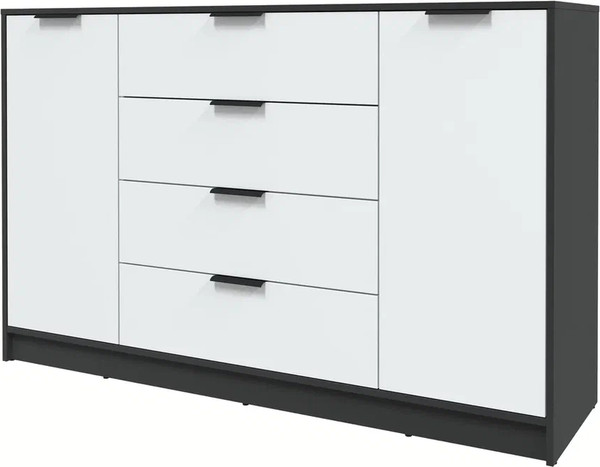 Изображение товара Тумба Интерлиния Концепт КТ-Т160 (белый платинум/антрацит)