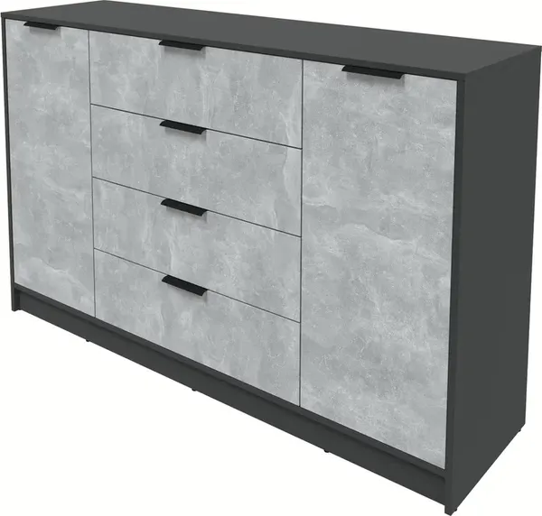 Изображение товара Тумба Интерлиния Концепт КТ-Т160 (бетон/антрацит)