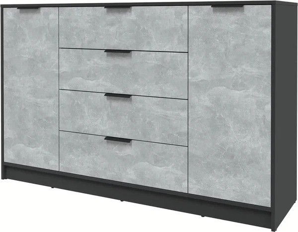 Изображение товара Тумба Интерлиния Концепт КТ-Т160 (бетон/антрацит)