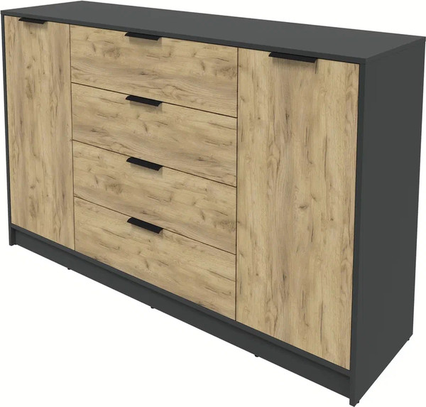 Изображение товара Тумба Интерлиния Концепт КТ-Т160 (дуб золотой/антрацит)