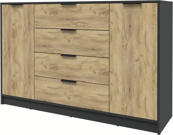 Изображение товара Тумба Интерлиния Концепт КТ-Т160 (дуб золотой/антрацит)