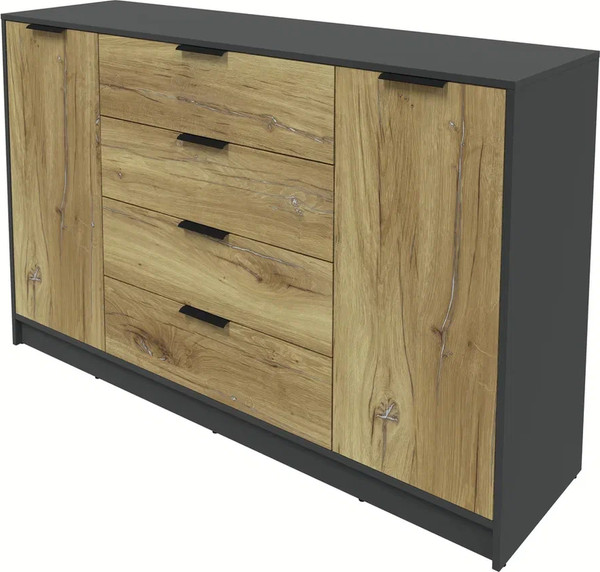 Изображение товара Тумба Интерлиния Концепт КТ-Т160 (дуб нокс/антрацит)