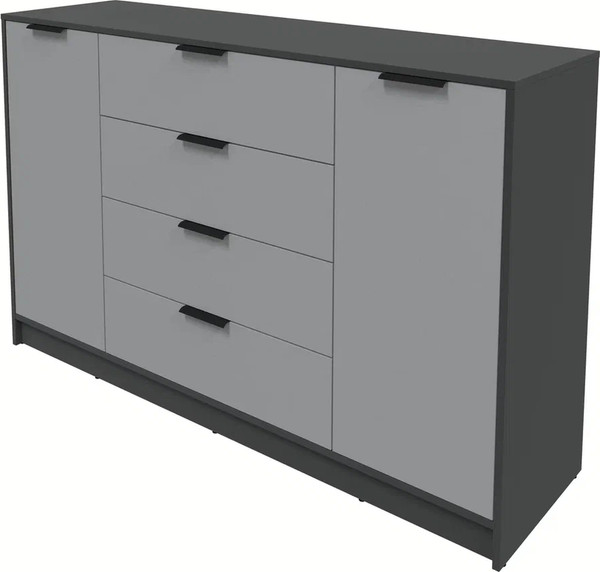 Изображение товара Тумба Интерлиния Концепт КТ-Т160 (серебро/антрацит)