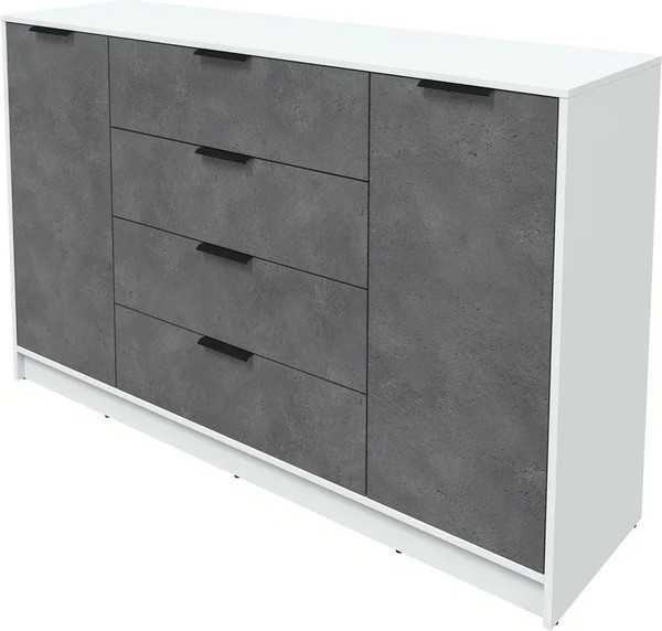 Изображение товара Тумба Интерлиния Концепт КТ-Т160 (бетон портленд/белый платинум)