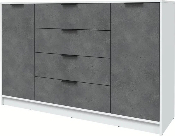 Изображение товара Тумба Интерлиния Концепт КТ-Т160 (бетон портленд/белый платинум)