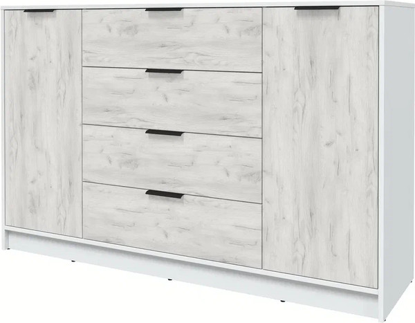 Изображение товара Тумба Интерлиния Концепт КТ-Т160 (дуб белый/белый платинум)