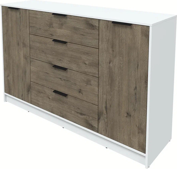 Изображение товара Тумба Интерлиния Концепт КТ-Т160 (дуб веллингтон/белый платинум)