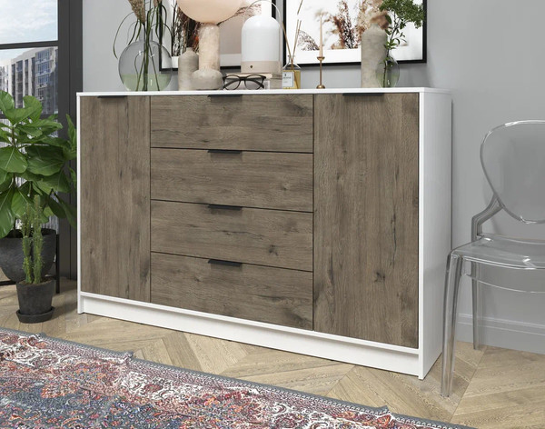 Изображение товара Тумба Интерлиния Концепт КТ-Т160 (дуб веллингтон/белый платинум)