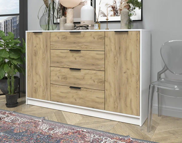 Изображение товара Тумба Интерлиния Концепт КТ-Т160 (дуб золотой/белый платинум)