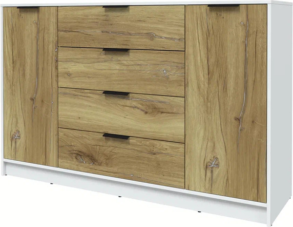 Изображение товара Тумба Интерлиния Концепт КТ-Т160 (дуб нокс/белый платинум)