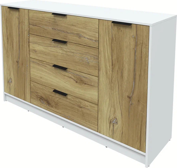 Изображение товара Тумба Интерлиния Концепт КТ-Т160 (дуб нокс/белый платинум)