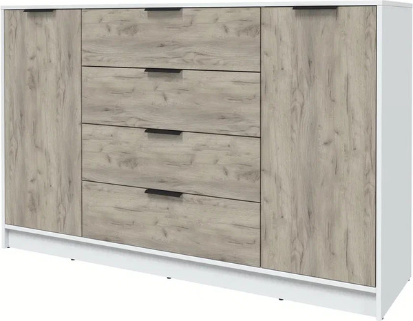 Изображение товара Тумба Интерлиния Концепт КТ-Т160 (дуб серый/белый платинум)