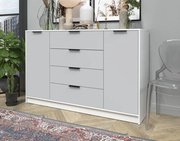 Изображение товара Тумба Интерлиния Концепт КТ-Т160 (серый/белый платинум)