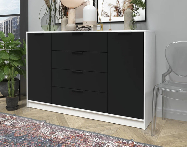 Изображение товара Тумба Интерлиния Концепт КТ-Т160 (черный/белый платинум)