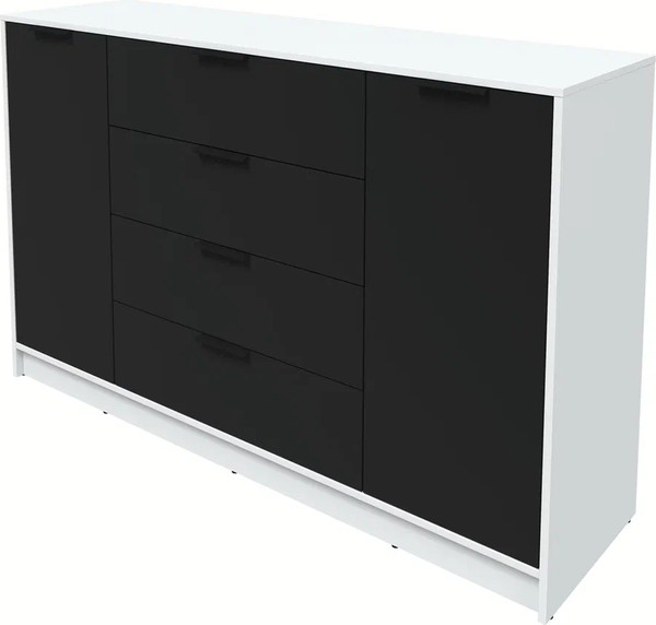 Изображение товара Тумба Интерлиния Концепт КТ-Т160 (черный/белый платинум)