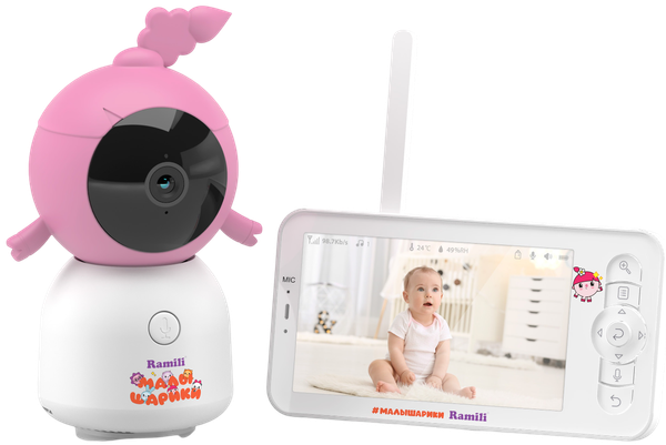 Изображение товара Видеоняня Ramili Baby. Нюша. Малышарики / RV100NUSHA