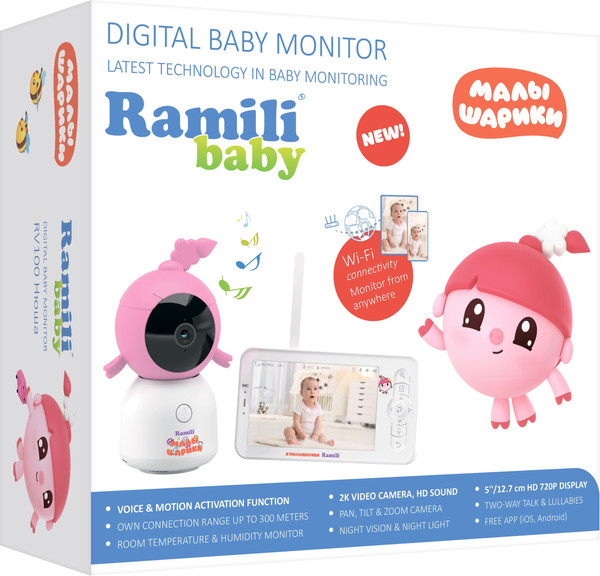 Изображение товара Видеоняня Ramili Baby. Нюша. Малышарики / RV100NUSHA
