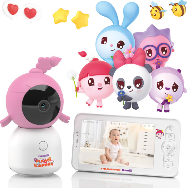 Изображение товара Видеоняня Ramili Baby. Нюша. Малышарики / RV100NUSHA
