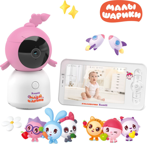 Изображение товара Видеоняня Ramili Baby. Нюша. Малышарики / RV100NUSHA