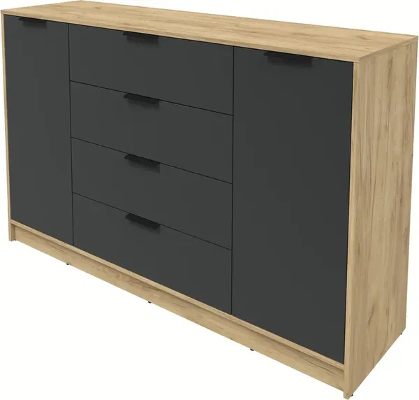 Изображение товара Тумба Интерлиния Концепт КТ-Т160 (антрацит/дуб золотой)