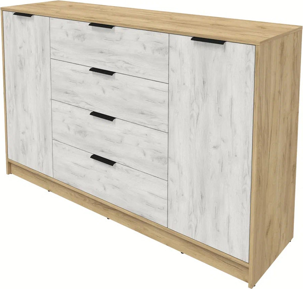 Изображение товара Тумба Интерлиния Концепт КТ-Т160 (дуб белый/дуб золотой)