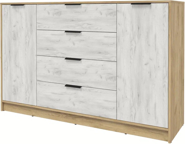 Изображение товара Тумба Интерлиния Концепт КТ-Т160 (дуб белый/дуб золотой)