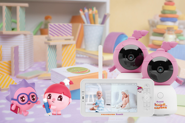 Изображение товара Видеоняня Ramili Baby. Нюша. Малышарики / RV100X2NUSHA