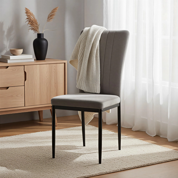 Изображение товара Стул Mio Tesoro Луи DC-060A (G062-38 серый/черный)