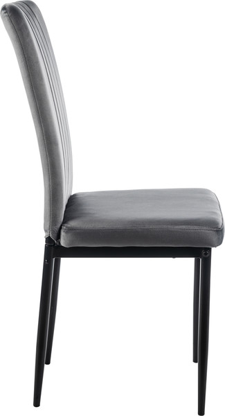 Изображение товара Стул Mio Tesoro Луи DC-060A (G062-40 темно-серый/черный)