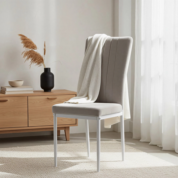 Изображение товара Стул Mio Tesoro Луи DC-060A (G062-37 серый/белый)