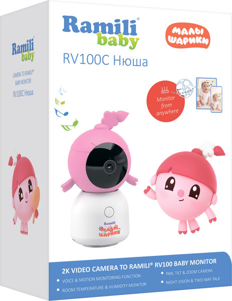 Изображение товара Видеоняня Ramili Baby. Нюша. Малышарики / RV100CNUSHA