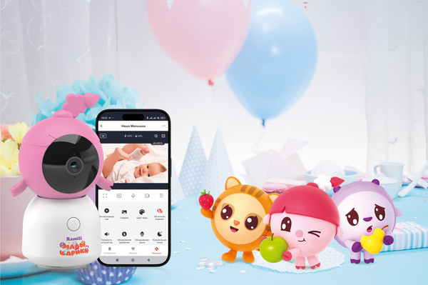 Изображение товара Видеоняня Ramili Baby. Нюша. Малышарики / RV100CNUSHA