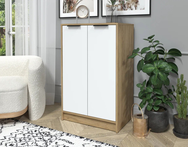 Изображение товара Тумба Интерлиния Концепт КТ-Т64 (белый платинум/дуб золотой)