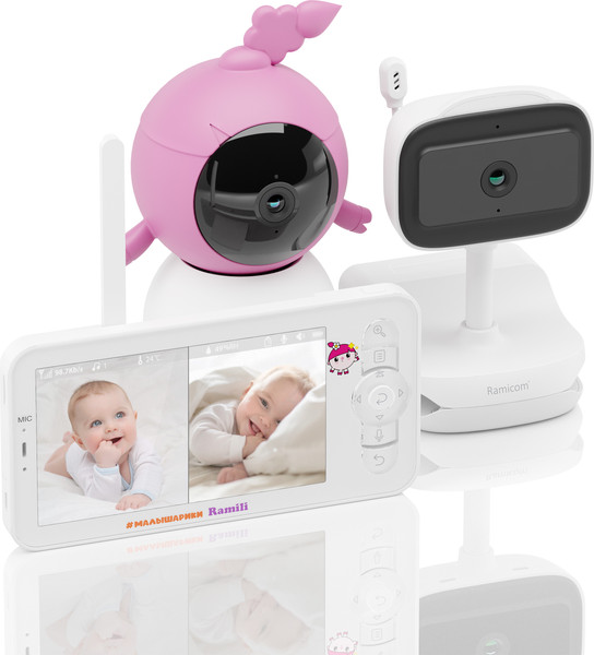 Изображение товара Видеоняня Ramili Baby. Нюша. Малышарики / RV100NUSHAVRC400C