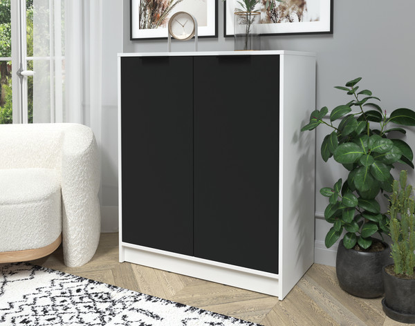 Изображение товара Тумба Интерлиния Концепт КТ-Т84 (черный/белый платинум)