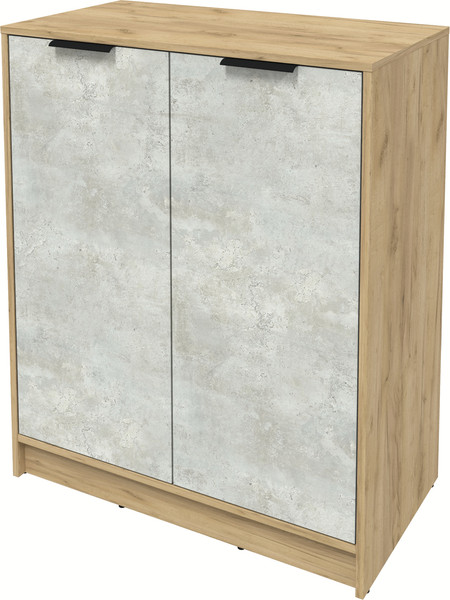 Изображение товара Тумба Интерлиния Концепт КТ-Т84 (бетон лайт/дуб золотой)