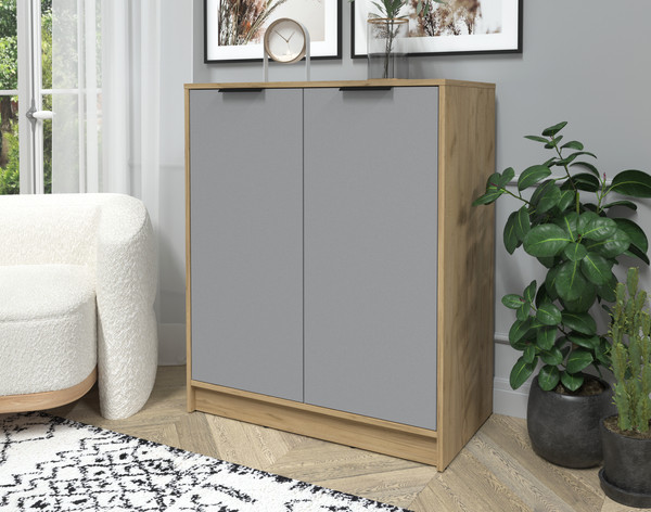 Изображение товара Тумба Интерлиния Концепт КТ-Т84 (серебро/дуб золотой)