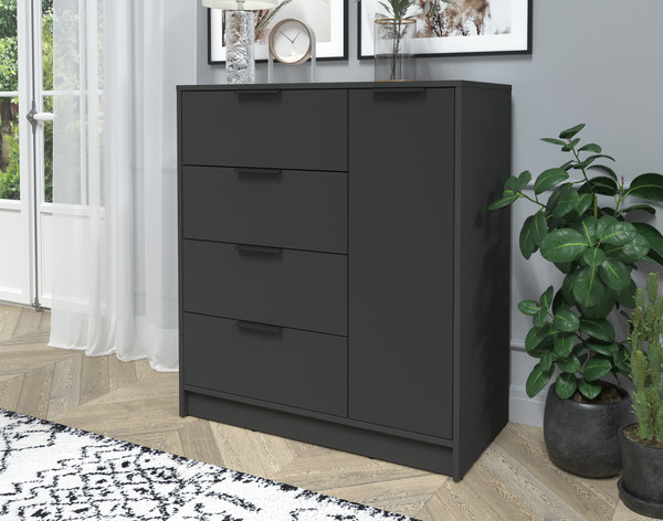 Изображение товара Тумба Интерлиния Концепт КТ-Т90 (антрацит/антрацит)