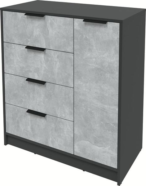 Изображение товара Тумба Интерлиния Концепт КТ-Т90 (бетон/антрацит)