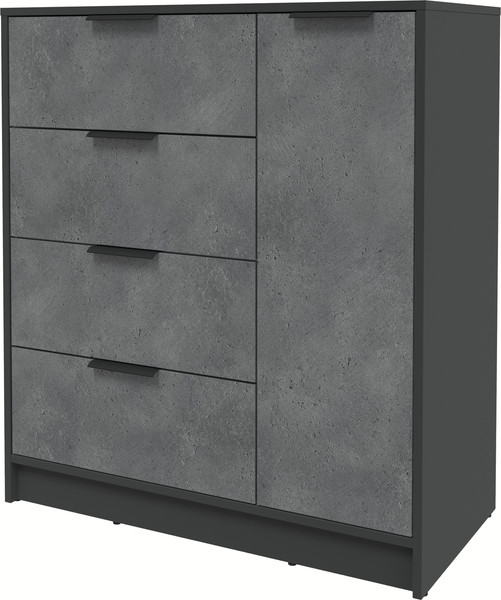 Изображение товара Тумба Интерлиния Концепт КТ-Т90 (бетон портленд/антрацит)