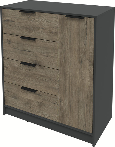 Изображение товара Тумба Интерлиния Концепт КТ-Т90 (дуб веллингтон/антрацит)