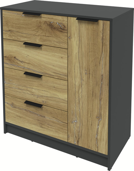 Изображение товара Тумба Интерлиния Концепт КТ-Т90 (дуб нокс/антрацит)