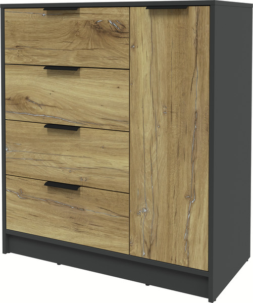 Изображение товара Тумба Интерлиния Концепт КТ-Т90 (дуб нокс/антрацит)