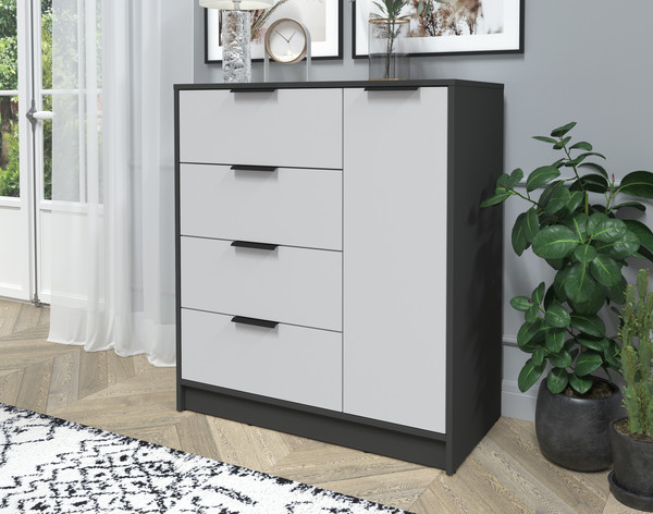 Изображение товара Тумба Интерлиния Концепт КТ-Т90 (серый/антрацит)